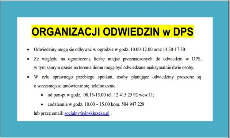 Organizacja odwiedzin