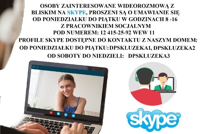 Wideorozmowy przez Skype'a